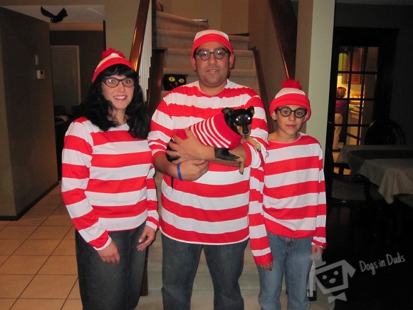 waldo dog costume, where's waldo books, where's waldo dog, Manchester Terrier